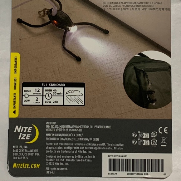 Supreme Nite Ize Buglit Red SS24 - Picture 4 of 5